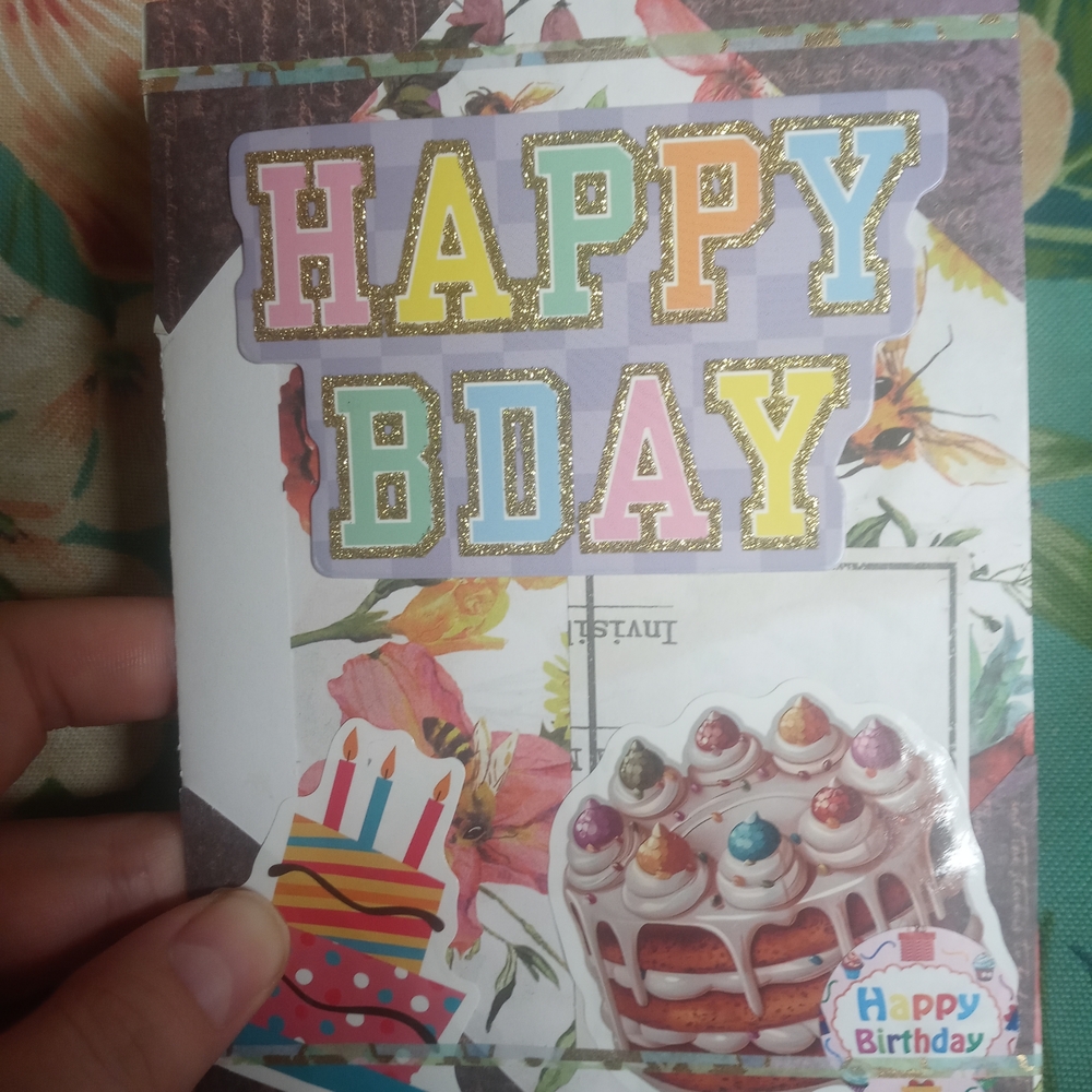 Colorful Birthday Greeting Card